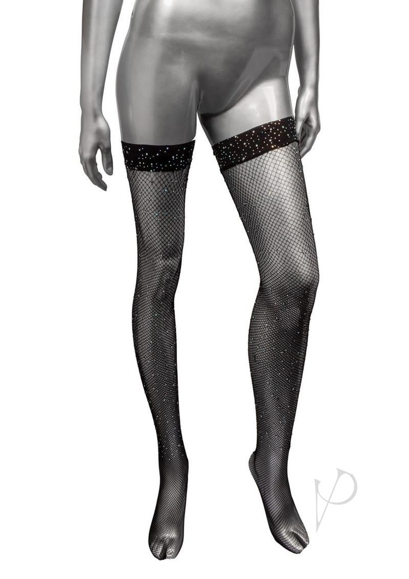 Radiance Thigh High Stocking - OS - Black