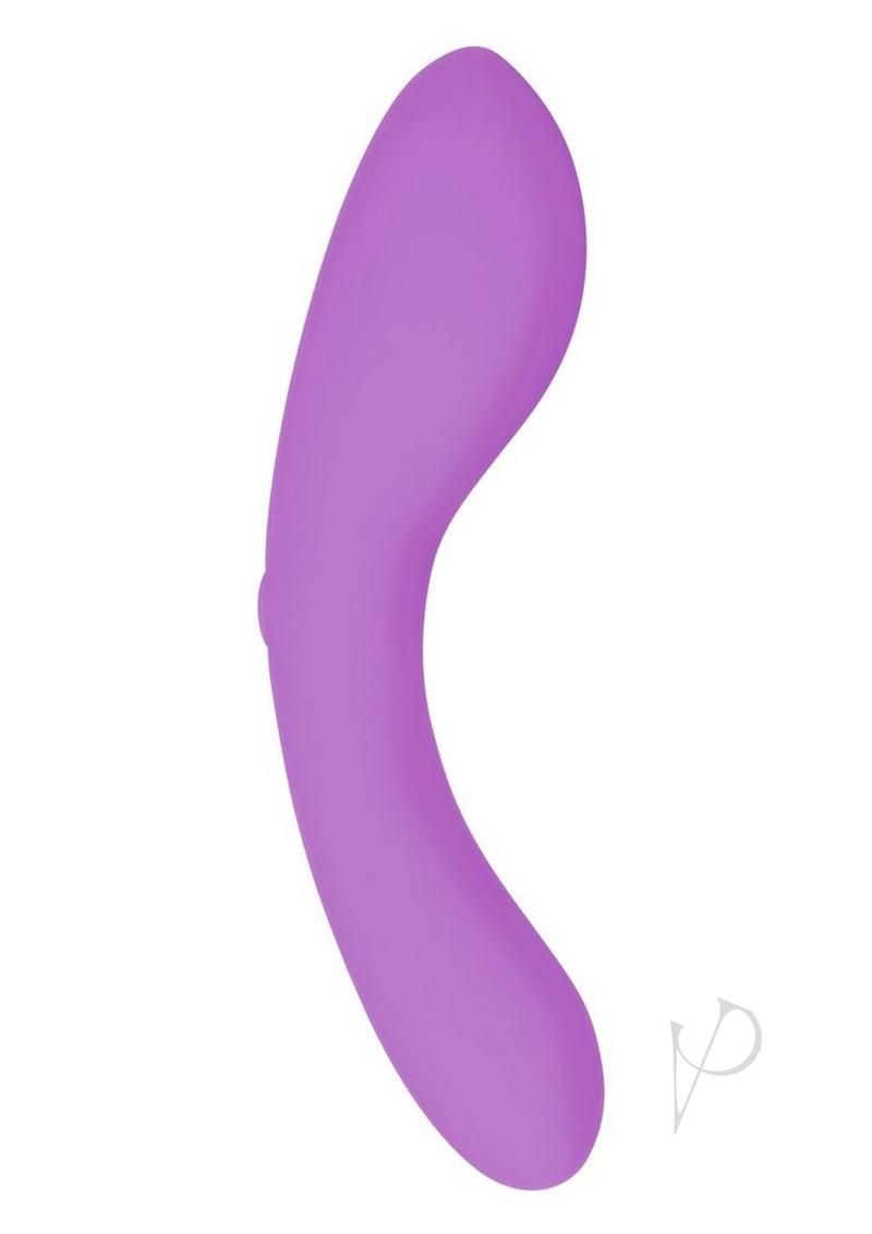 Swan Mini Swan Wand Rechargeable Silicone Glow in the Dark Massager - Purple