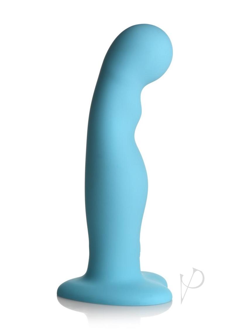 Simply Sweet 21X Vibrating Thick Rechargeable Silicone Dildo with Remote Control - Teal