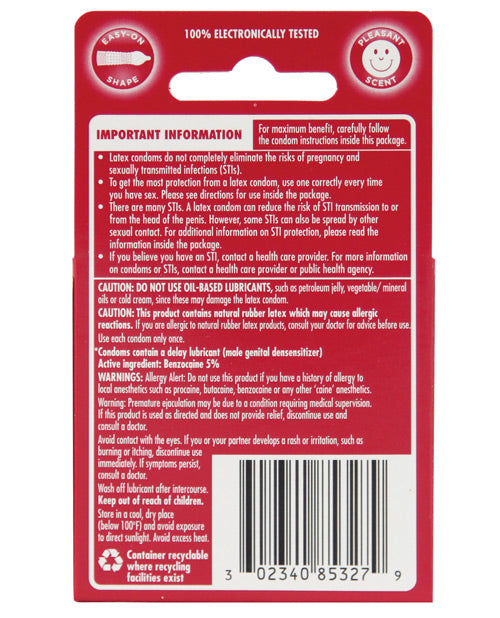 Durex Performax Intense Ribbed and Dotted Lubricated Latex Condoms 3-Pack