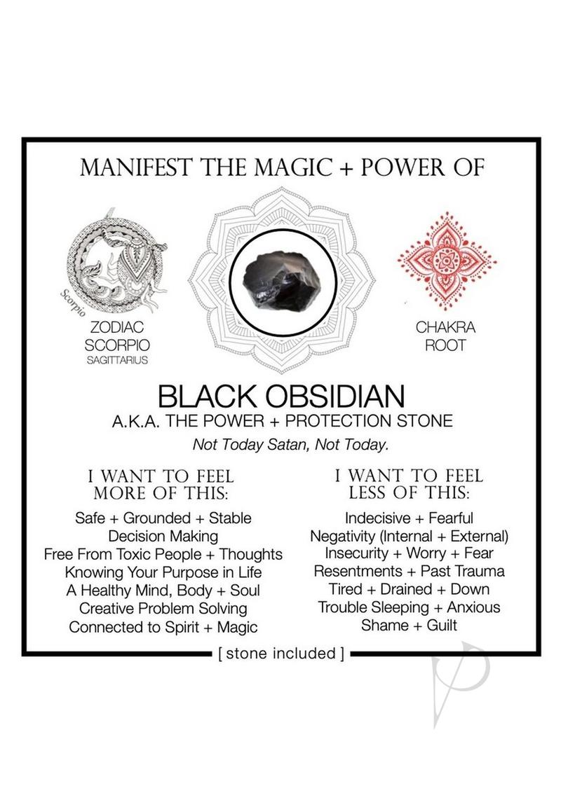 Warm Human Black Obsidian