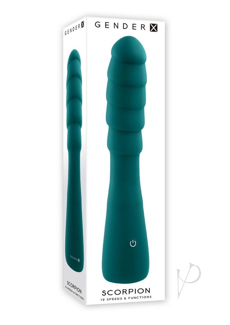 Gender X Scorpion Rechargeable Silicone Vibrator - Green