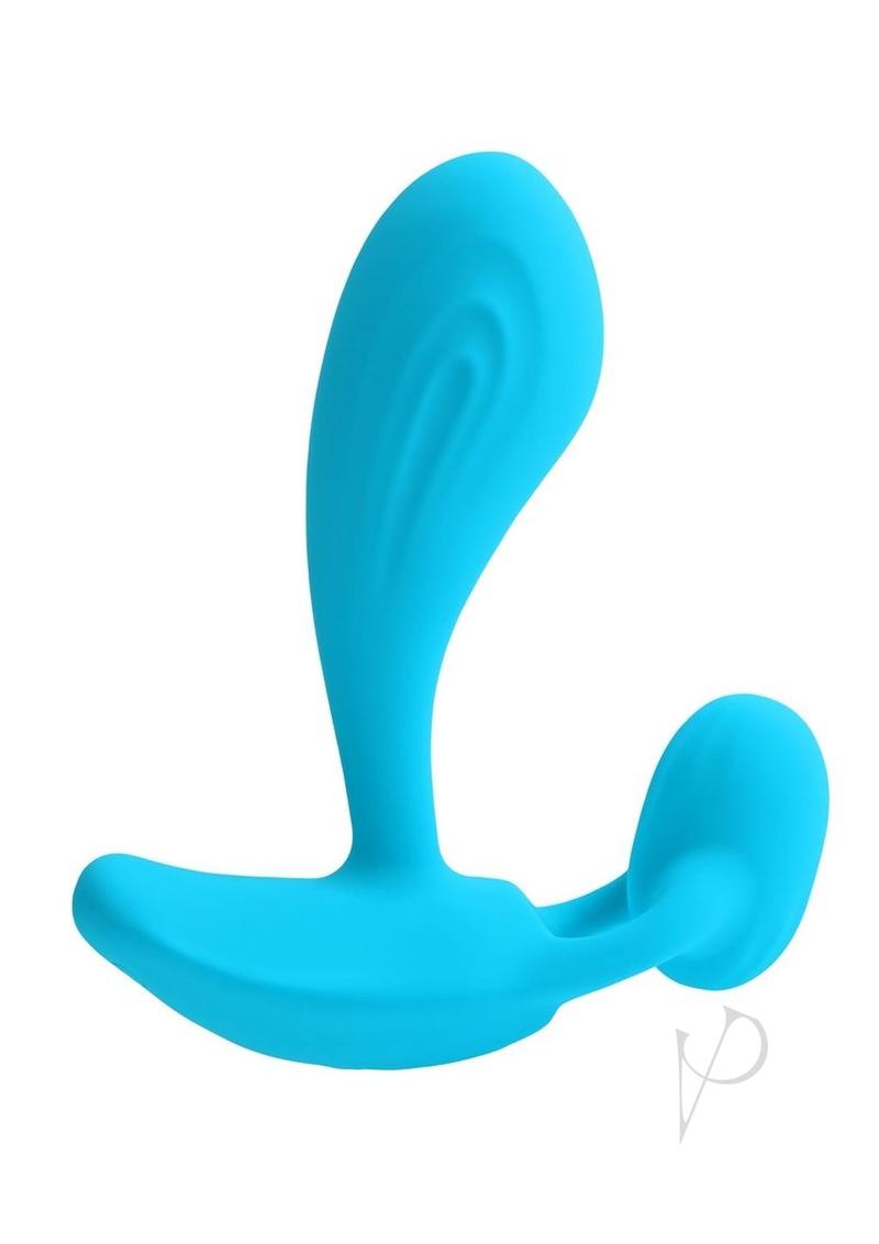 Gender X Wear Me Out Rechargeable Silicone Dual Vibrator with Remote Control - Blue