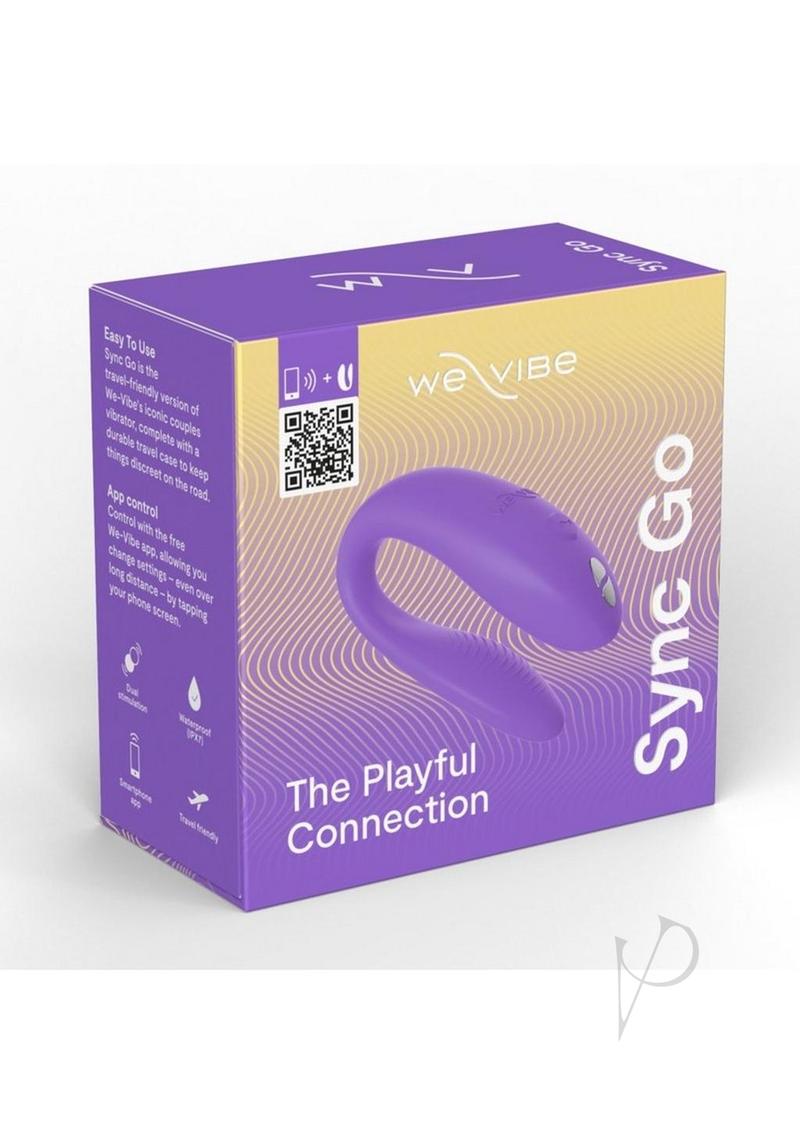 We-Vibe Sync Go App Control Rechargeable Silicone Couples Vibrator - Light Purple