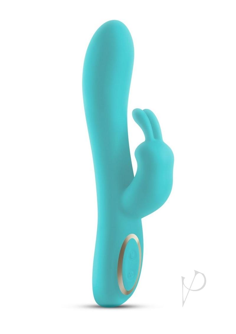 Obsessions Hera Rechargeable Silicone Rabbit Vibrator - Aqua