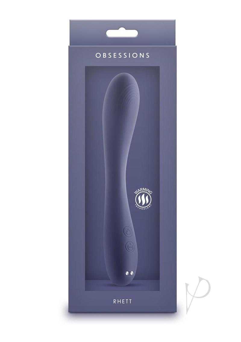Obsessions Rhett Rechargeable Silicone Vibrator - Navy
