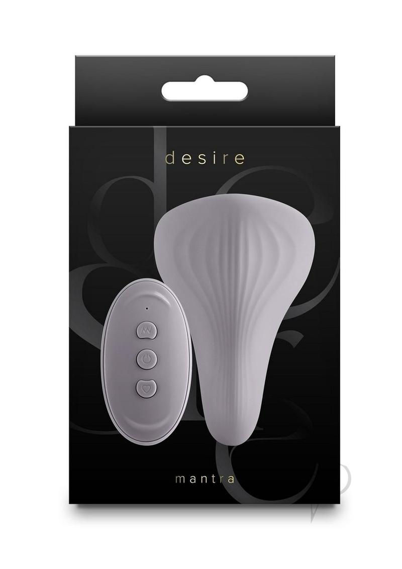Desire Mantra Rechargeable Silicone Vibrator - Gray