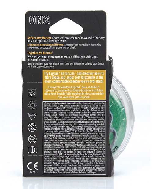 One The Legend XL Condoms - Box of 3