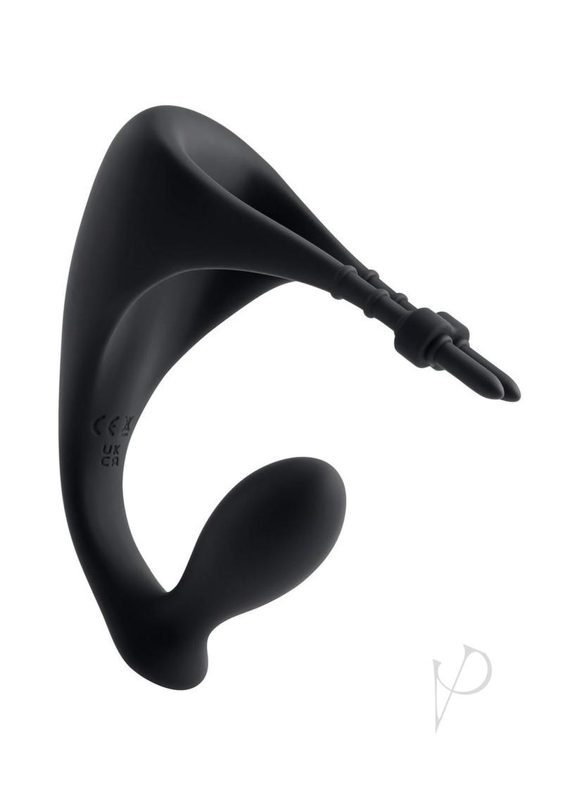 Gender X Back It Up Rechargeable Silicone Vibrating Butt Plug with Remote Control - Black