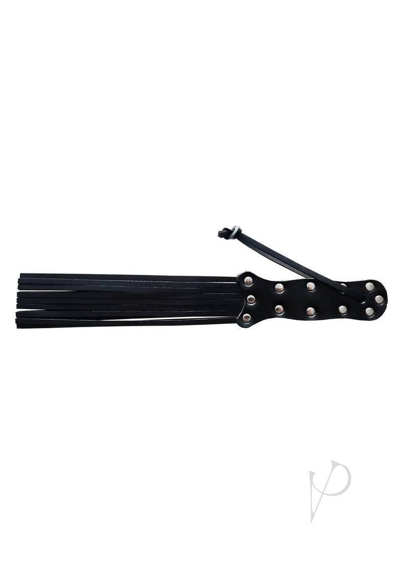 Rouge Leather Spiral Paddle - Black