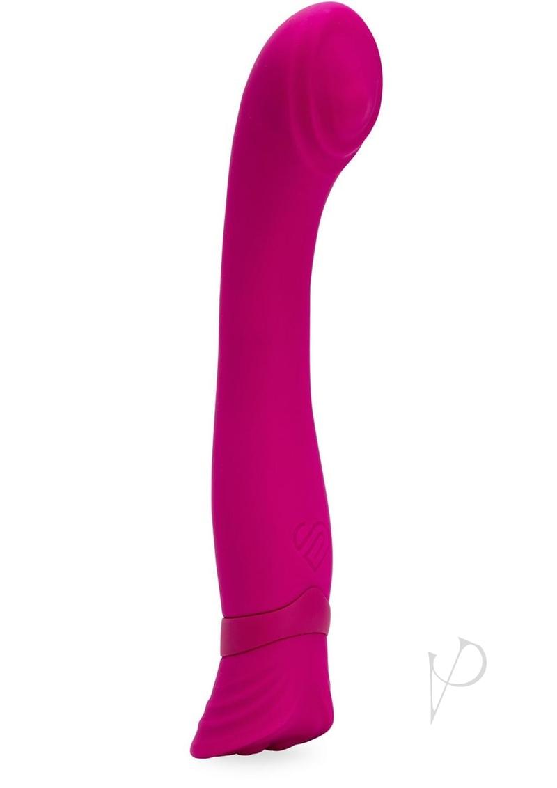 Nu Sensuelle Calypso Rechargeable Silicone Roller Motion G-Spot Vibrator with Clitoral Stimulation - Magenta