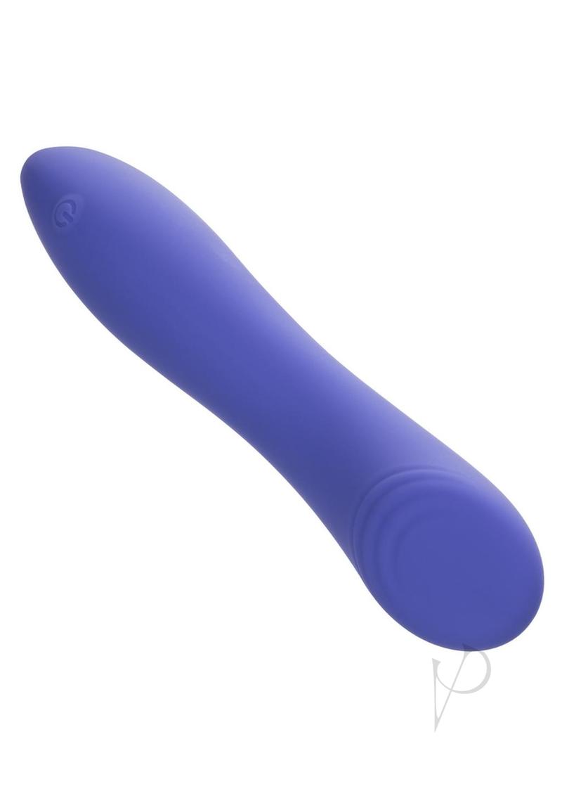 CalExotics Connect Contoured G Rechargeable Silicone App Compatible G-Spot Vibrator with Remote Control - Purple