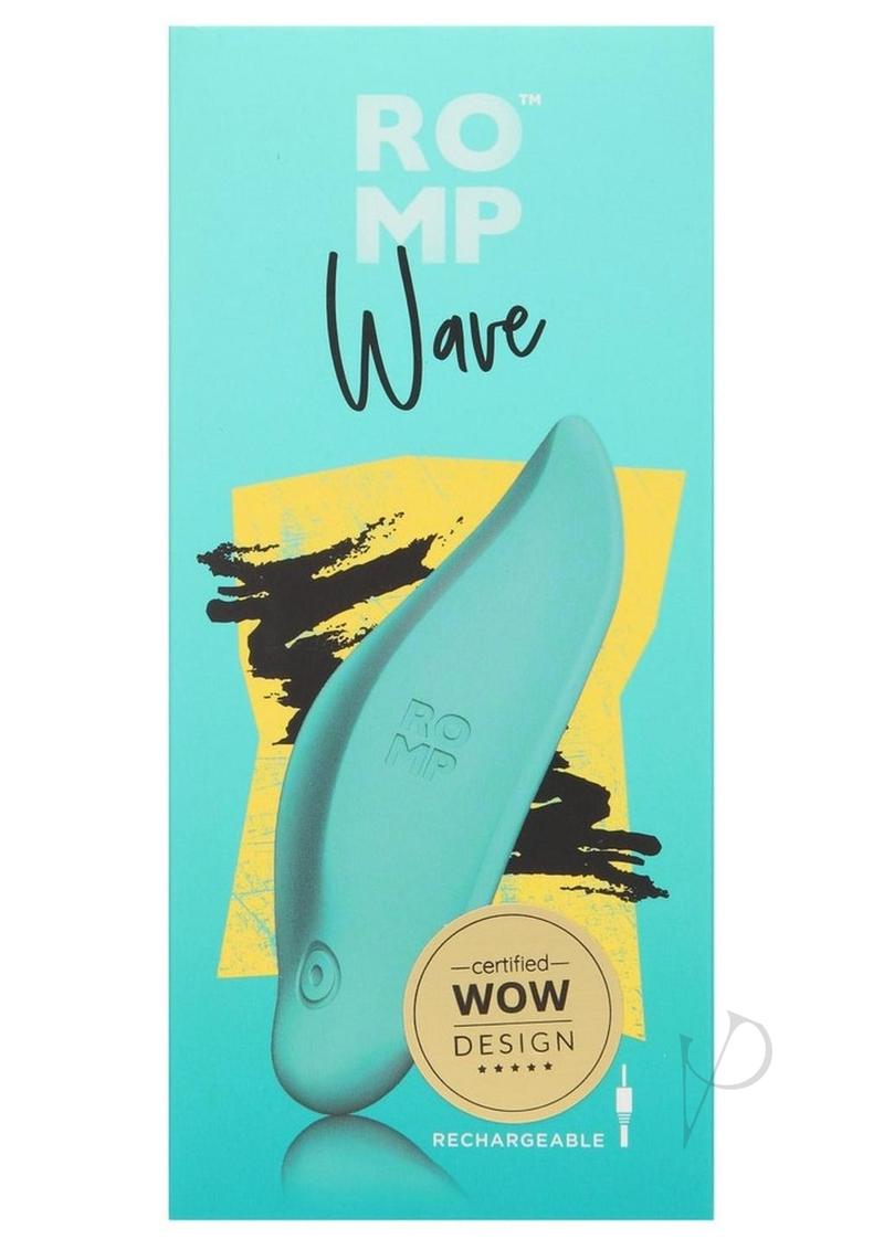 Romp Wave Rechargeable Silicone Clitoral Stimulator -Teal