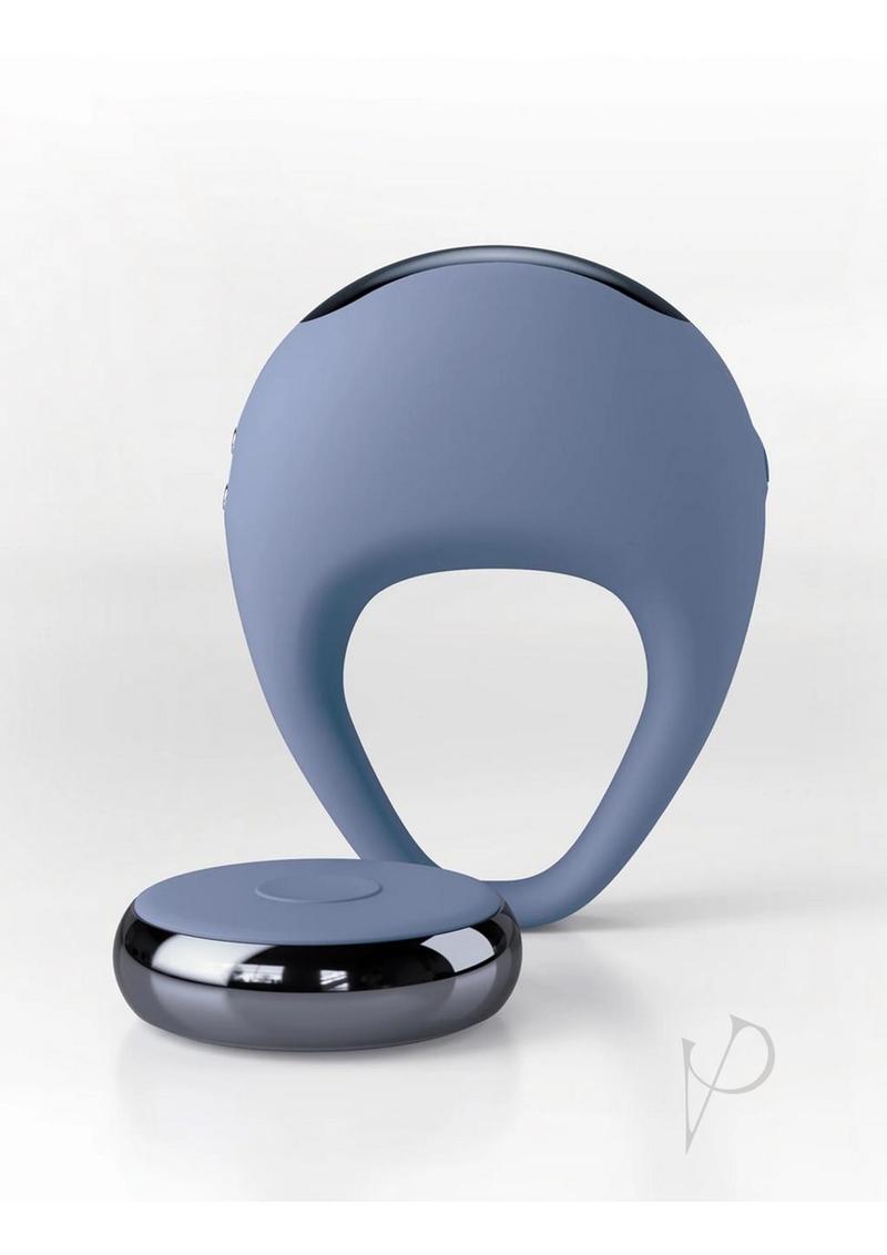 JimmyJane Kore Rechargeable Silicone Cock Ring with Remote Control - Blue