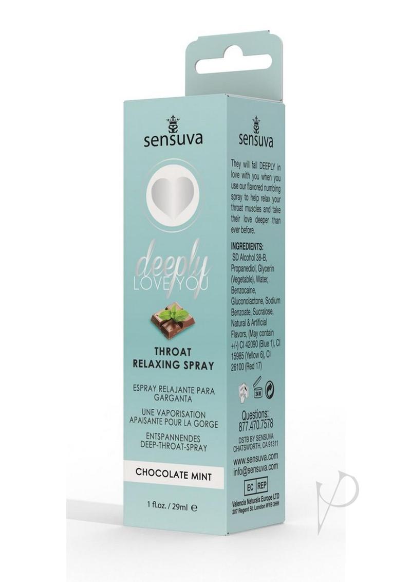 Deeply Love You Throat Relaxing Spray Chocolate Mint 1oz