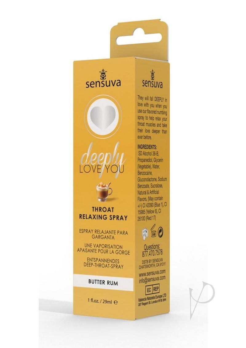 Deeply Love You Throat Relaxing Spray Butter Rum 1oz