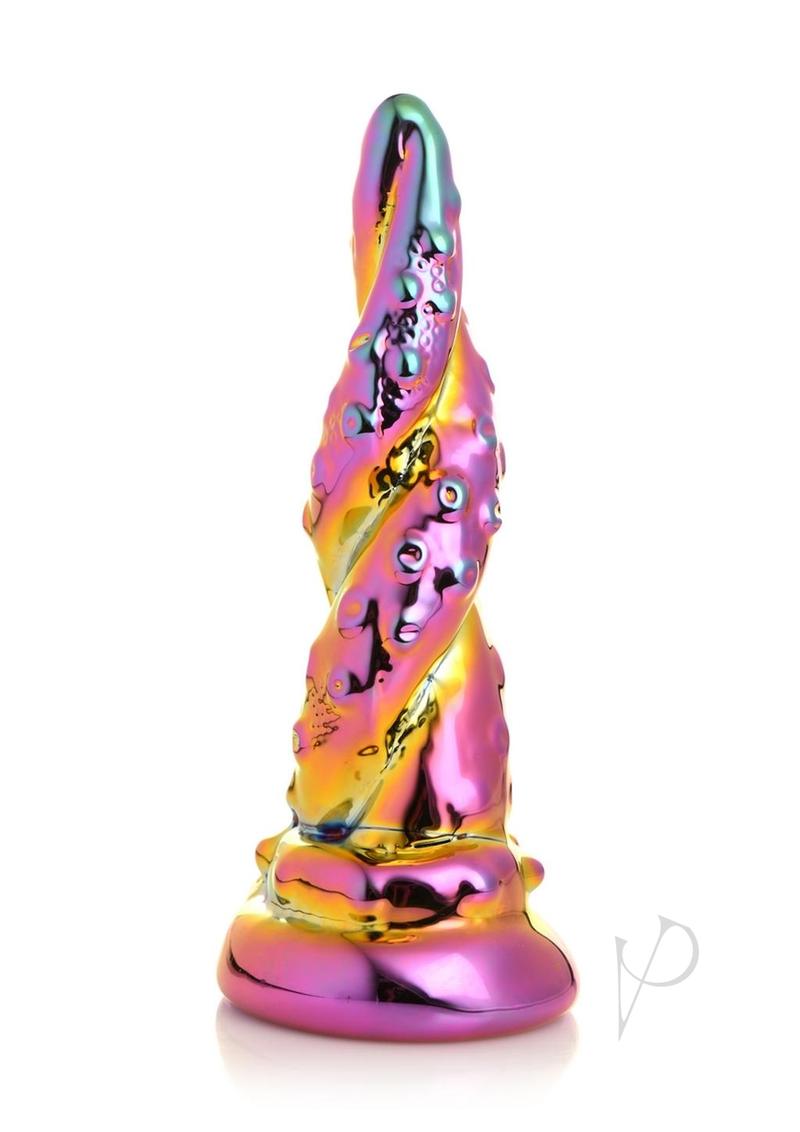 Creature Cocks Enchantress Rainbow Glass Dildo - Multicolor