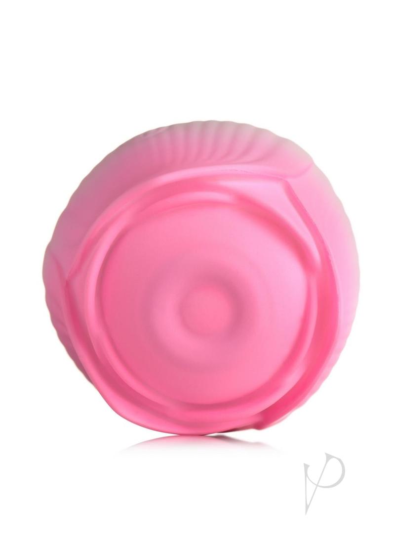 Bloomgasm Pulsing Petals Throbbing Silicone Rechargeable Rose Stimulator - Pink