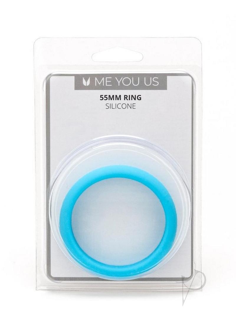 ME YOU US Silicone 55mm Cock Ring - Aqua