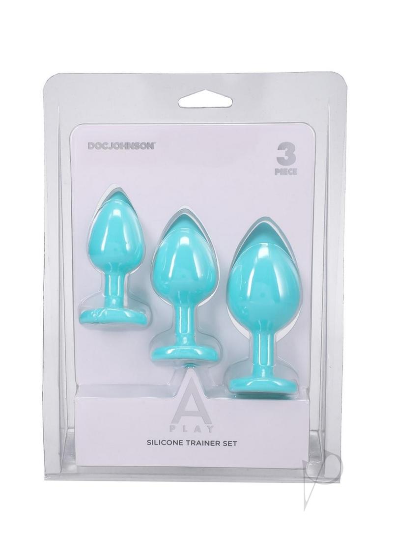 A-Play Silicone Anal Trainer Set - Teal