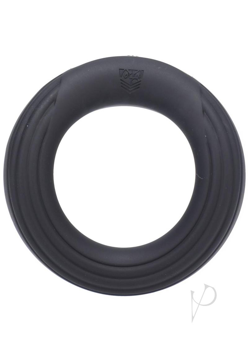 Fort Troff Rev Cock Throbber Rechargeable Silicone Cock Ring - Large - Black