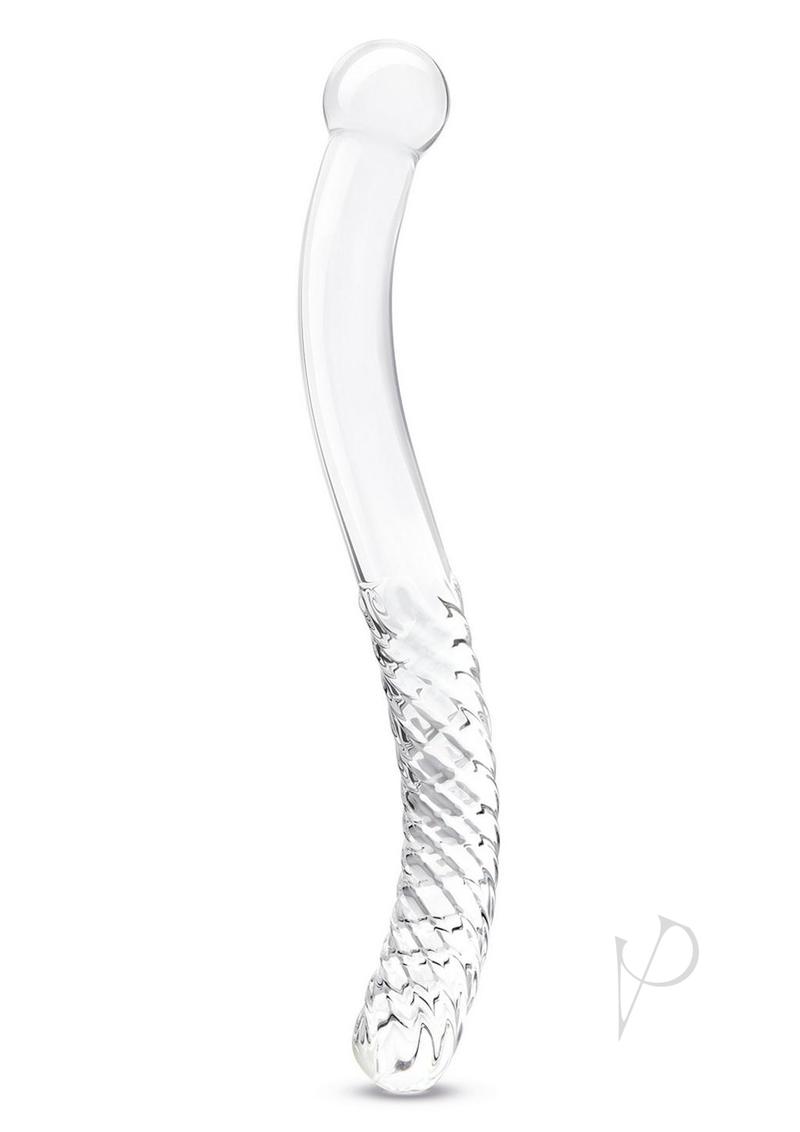 Glas Pelvic Glass Wand Double Ended 11in - Clear