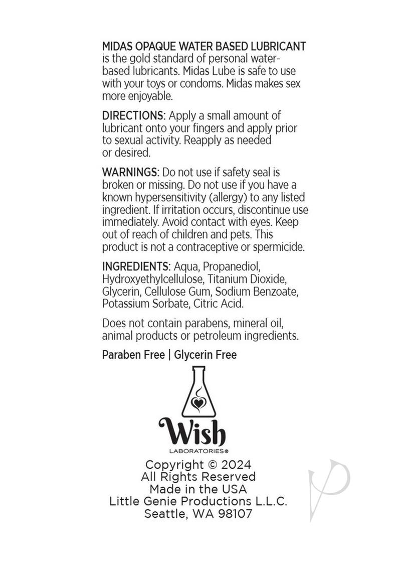 Midas Water Based Opaque Lubricant 2oz