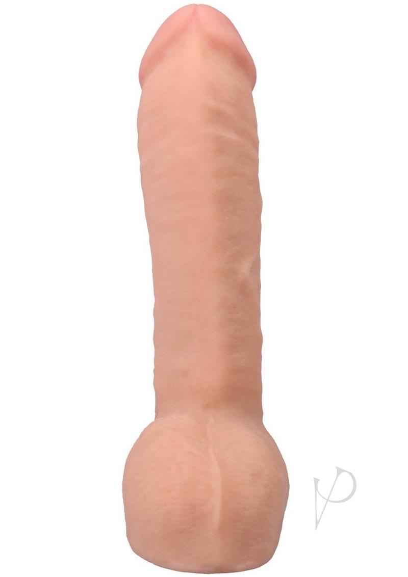 The Realistic Cock with Balls Ultraskyn Hung with Removable Vac-U-Lock Suction Cup 12in - Vanilla