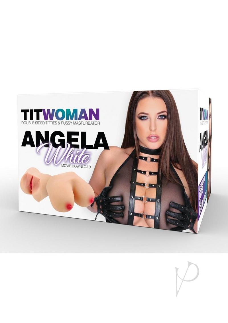 Star Stroker Angela White Titwoman Double Sided Titties and Pussy Masturbator - Vanilla