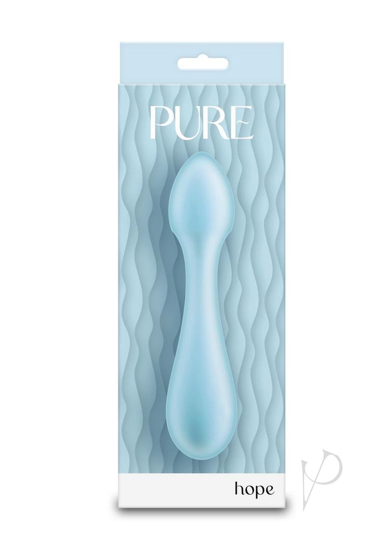 Pure Hope Rechargeable Silicone Wand - Blue