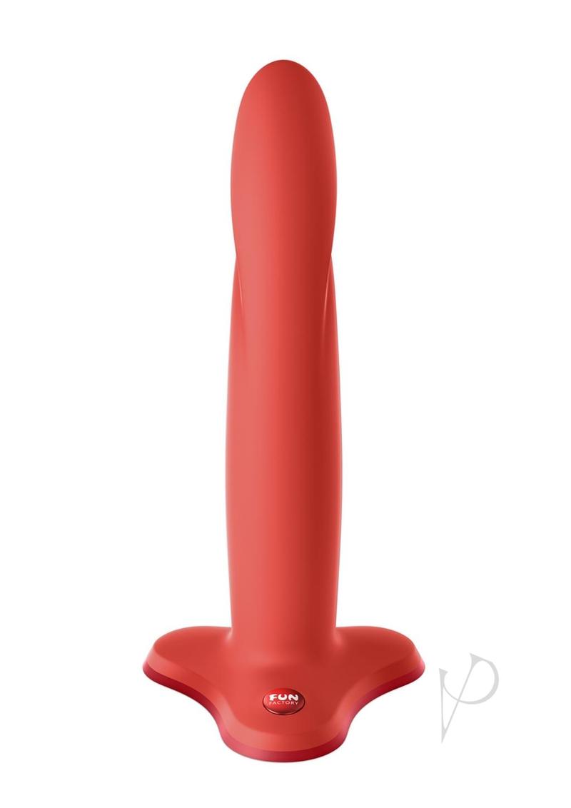 Limba Flex M Silicone Fit Dildo Posable With Suction Cup Base - Medium - Orange