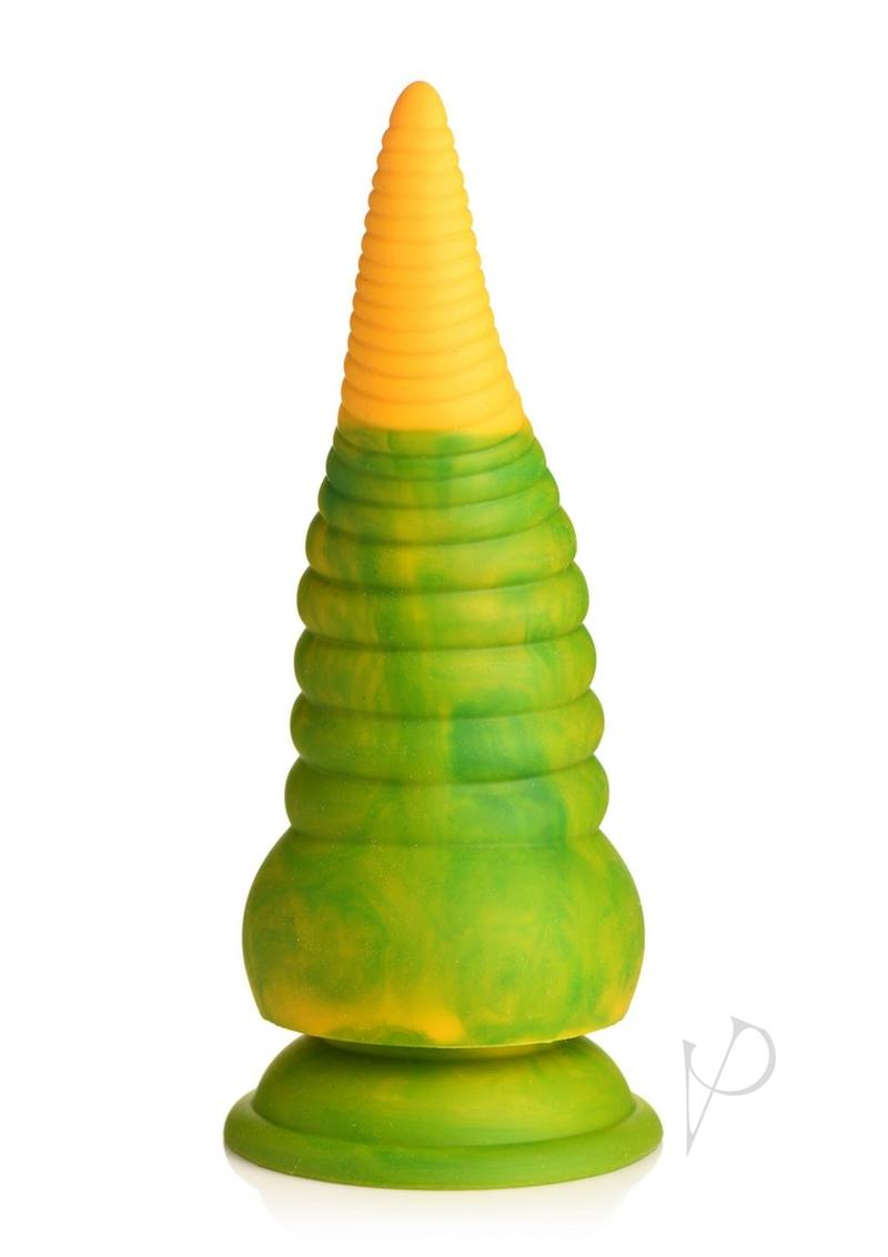 Creature Cocks Monstropus 2.0 Vibrating Tentacle Rechargeable Silicone Dildo - Yellow/Green