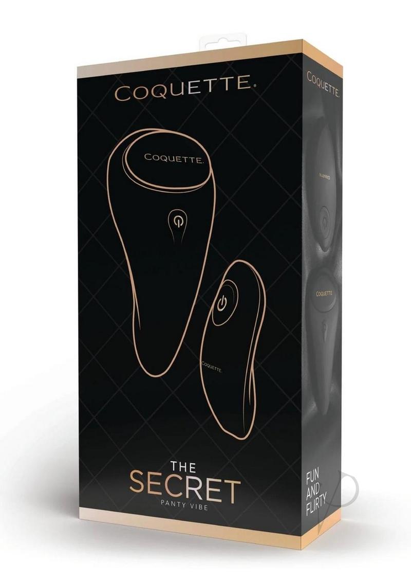 Coquette The Secret Rechargeable Panty Vibe - Black