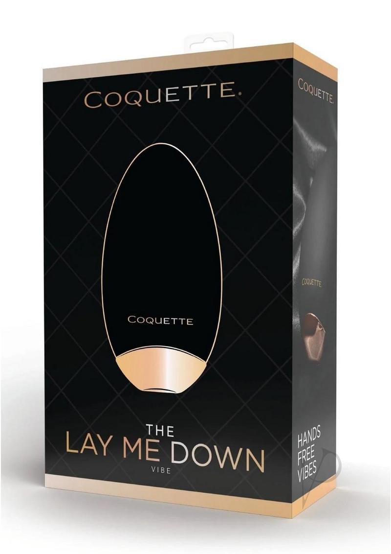 Coquette The Lay Me Down Rechargeable Silicone Massager - Black/Gold