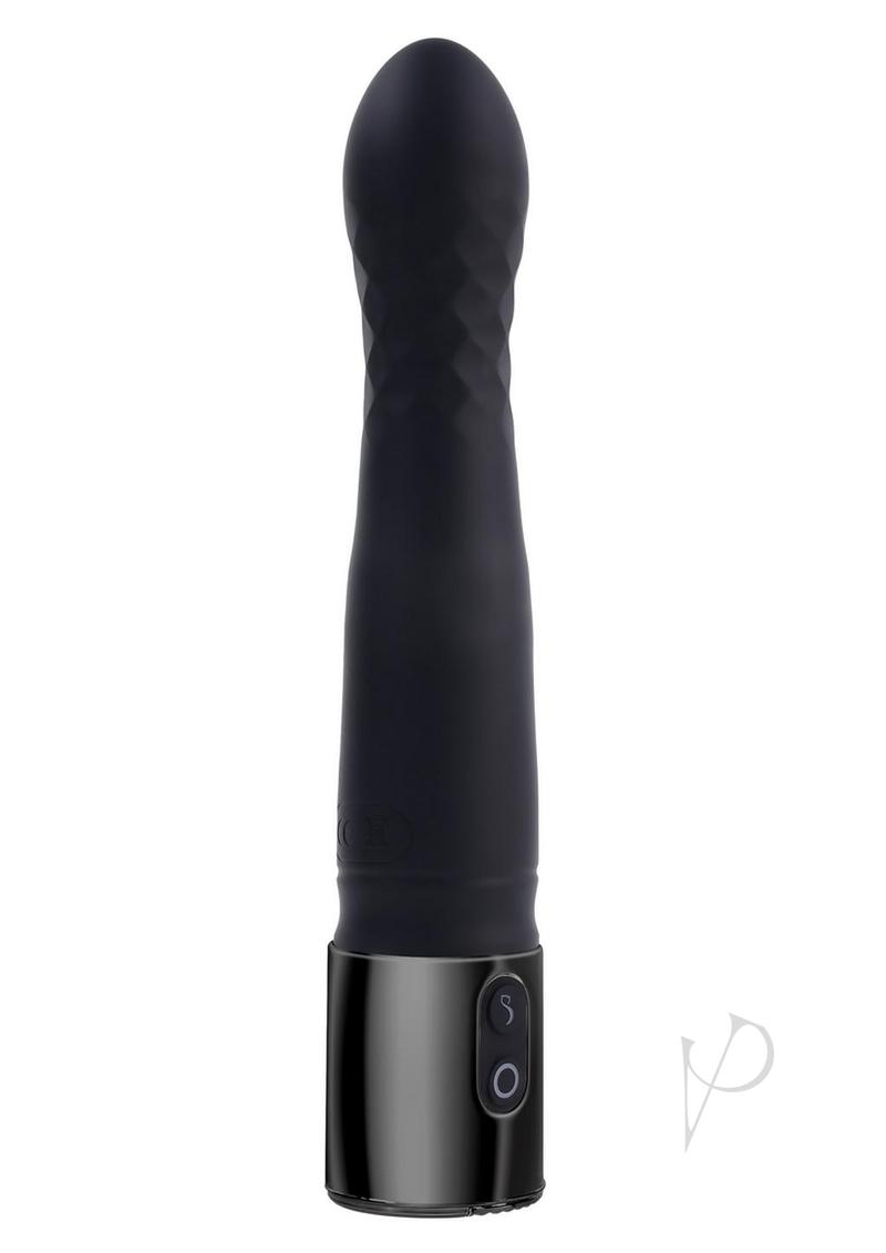 Playboy Pleasure Zone Rechargeable Silicone Light-Up Vibrator - Black