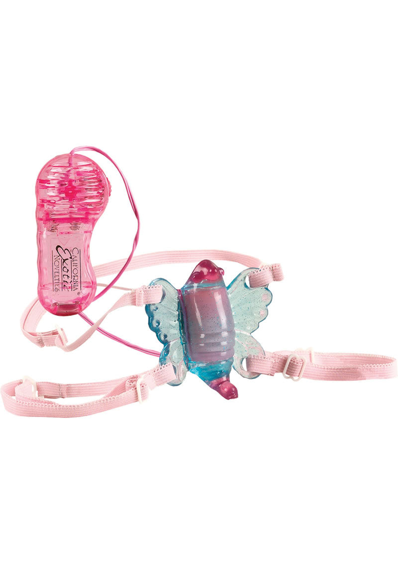 Shane`s World Venus Butterfly Strap-On with Wired Remote Control - Pink