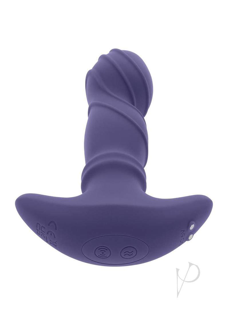 Gender X Ring It Rechargeable Silicone Anal Plug with Remote Control - Blue