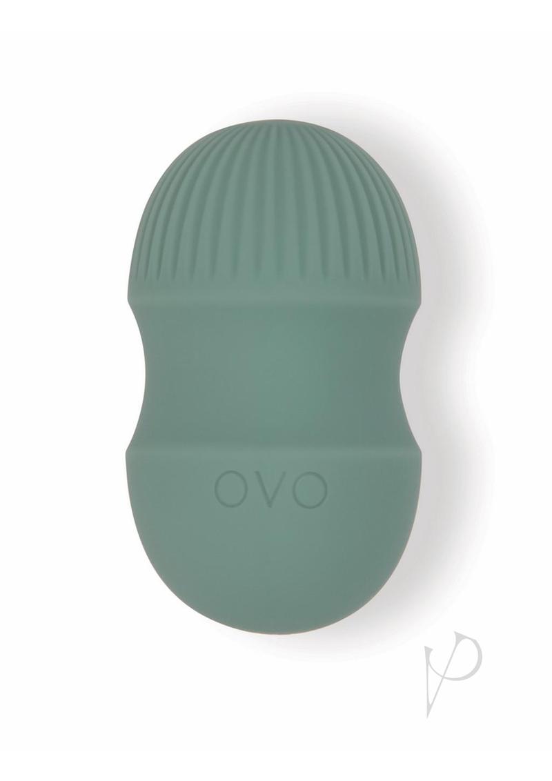 Ovo Earth Mojave Mini Rechargeable Silicone Vibrator - Green