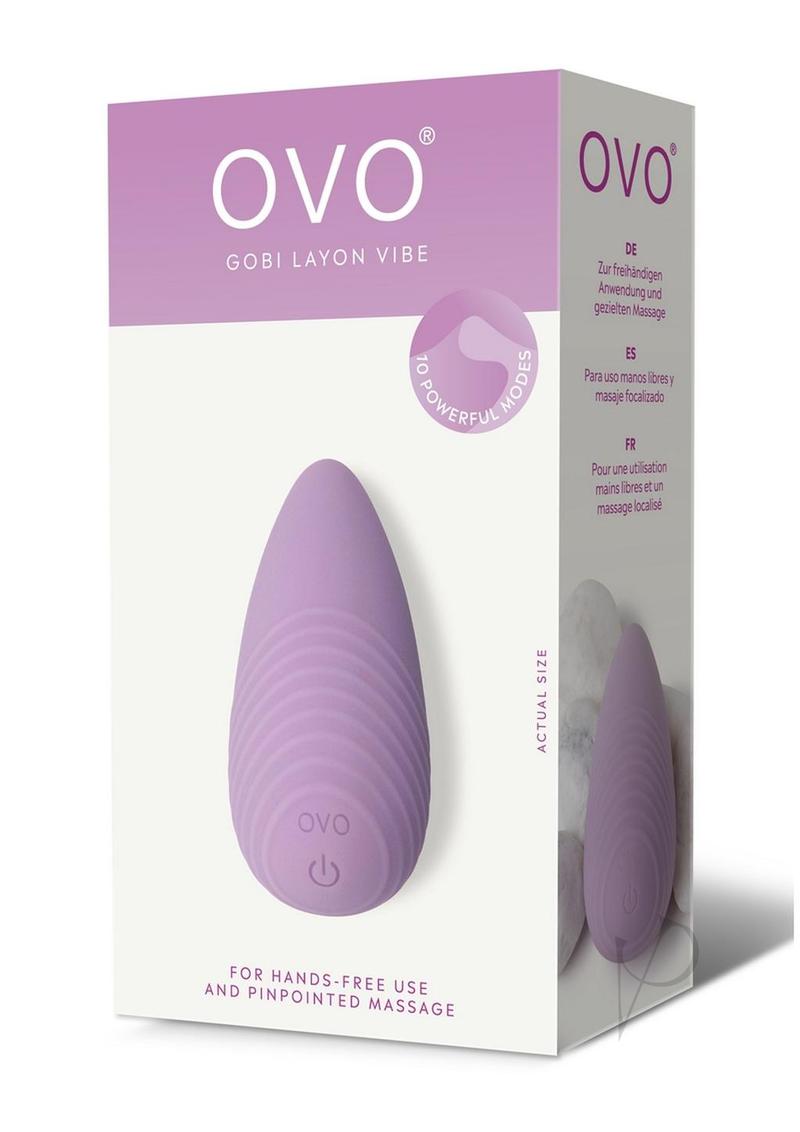 Ovo Earth Gobi Rechargeable Silicone Layon Vibrator - Purple