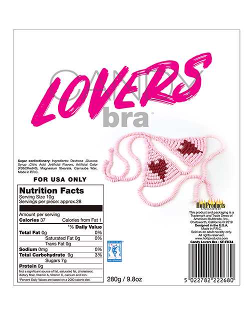 Lover Candy Bra Flavored One Size Fits Most
