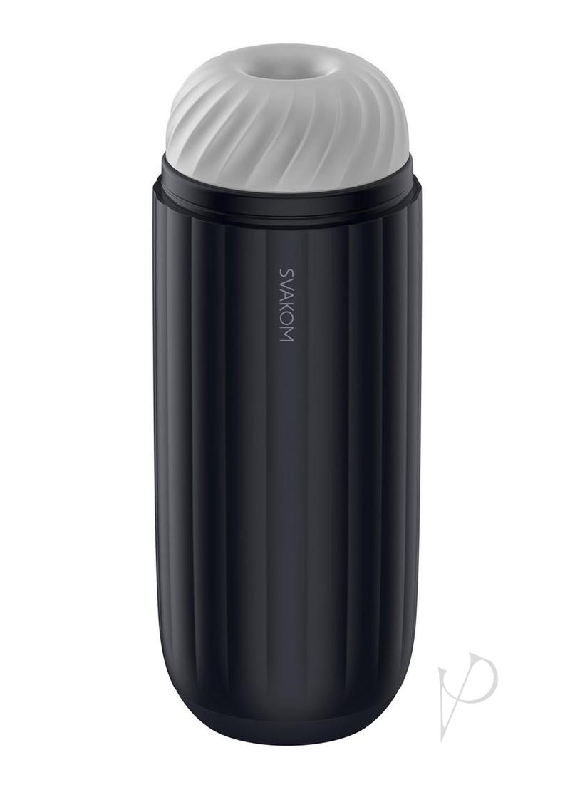 Svakom Sam Neo 2 Pro Silicone App Control Rechargeable Heating Masturbator - Navy Blue