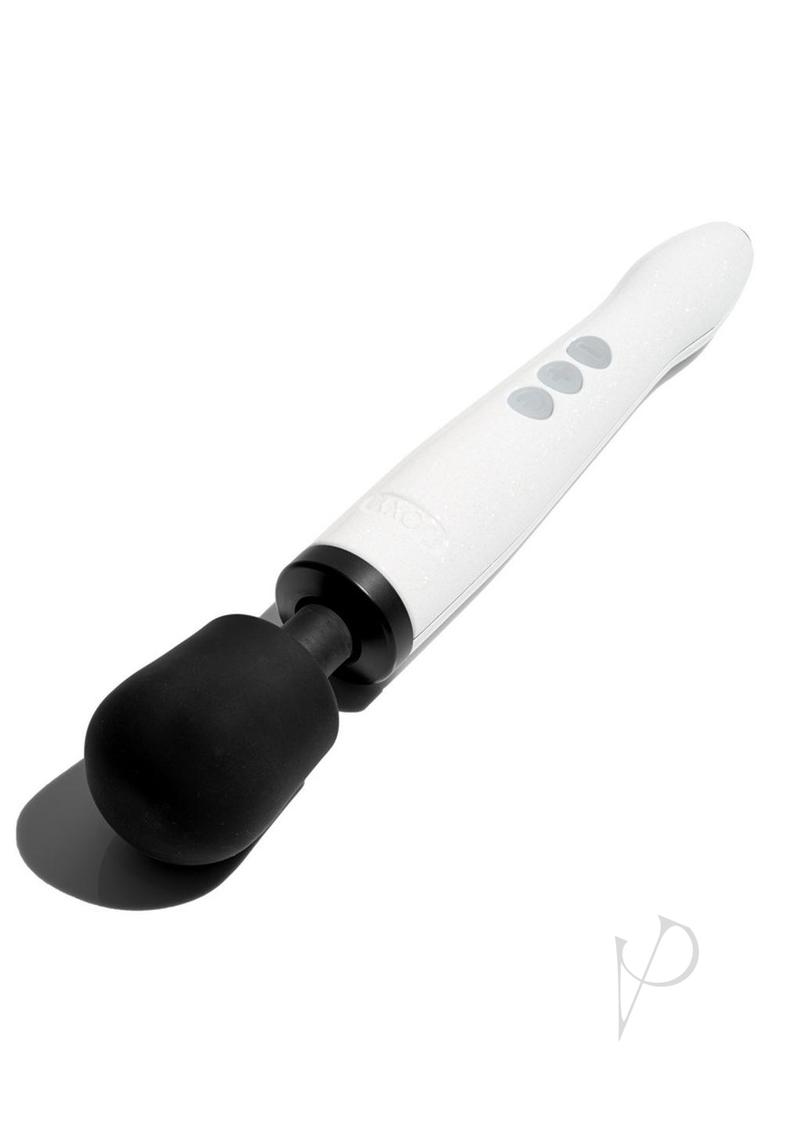 Doxy Die Cast R Wand Rechargeable Vibrating Body Massager - Stardust White