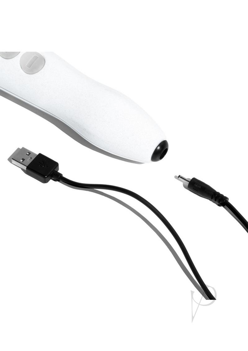 Doxy Die Cast R Wand Rechargeable Vibrating Body Massager - Stardust White