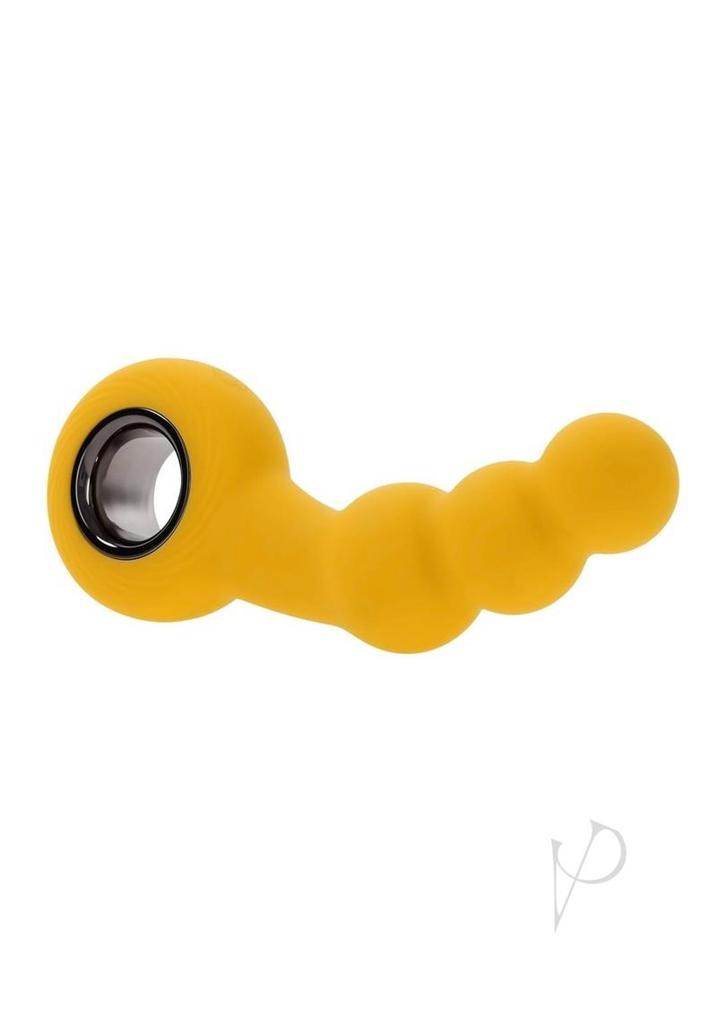 Gender X Bumble Rechargeable Silicone Anal Beads - Yellow