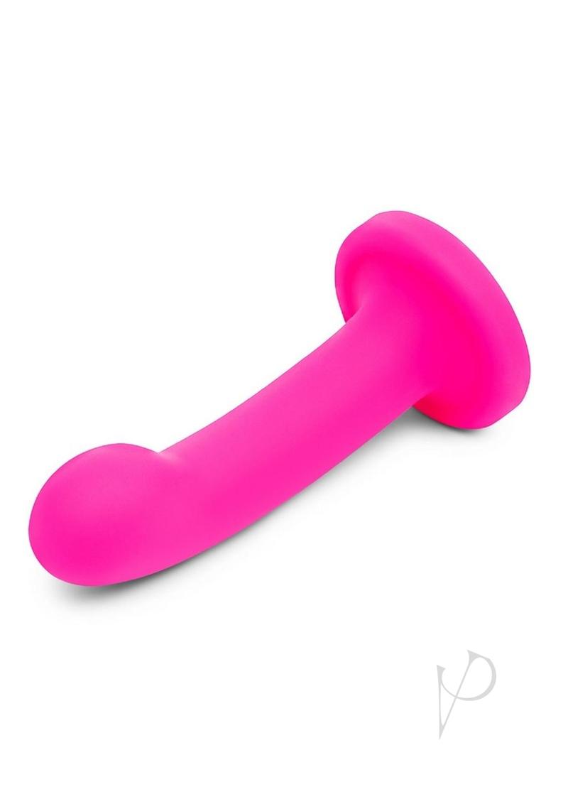 Together Toys POP Silicone Dildo 5.5in and Harness Set - Pink/Black