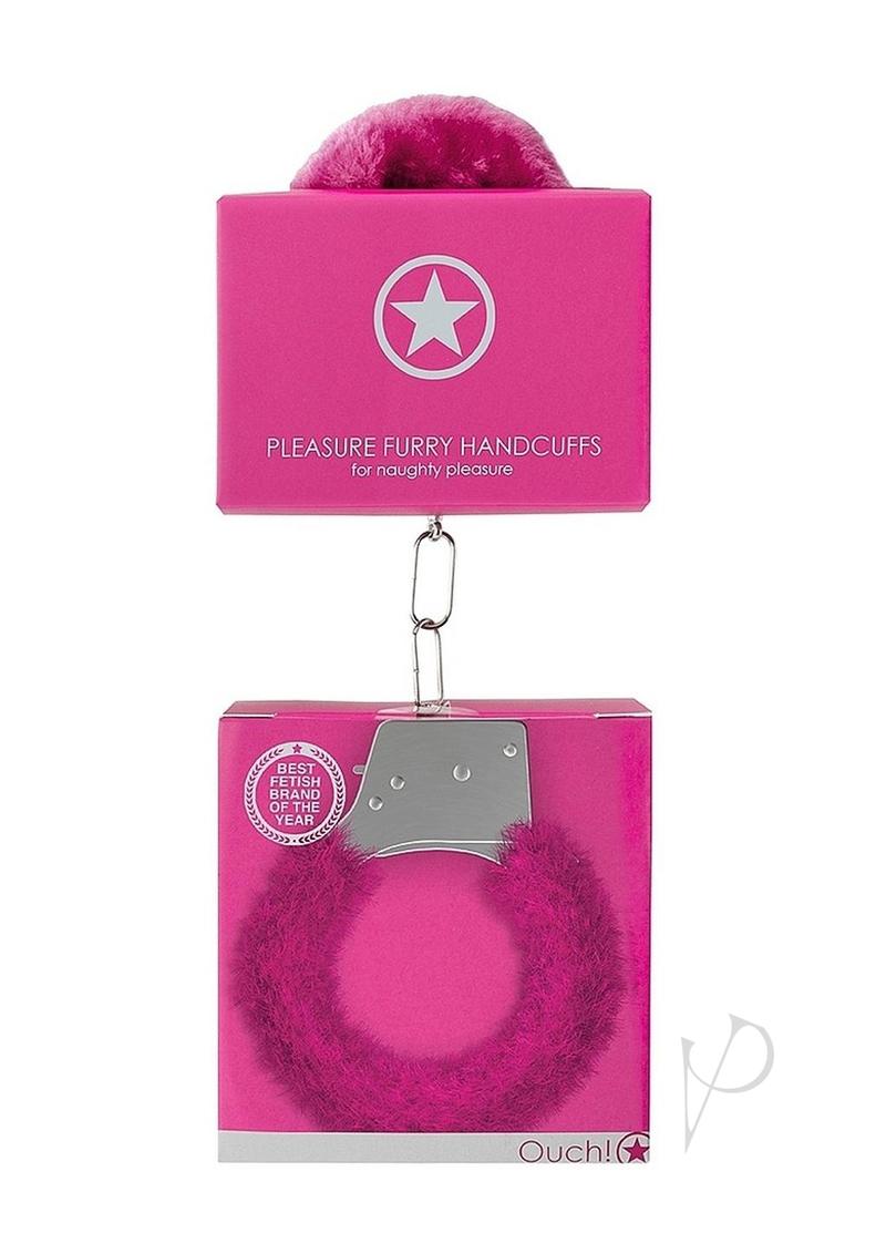 Ouch! Pleasure Handcuffs Furry - Pink