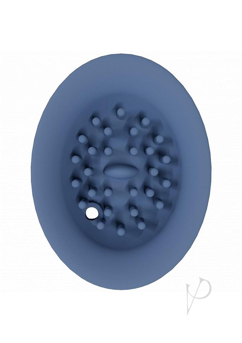 Twitch 3 Silicone Rechargeable Suction and Tongue Vibrator - Blue/Grey