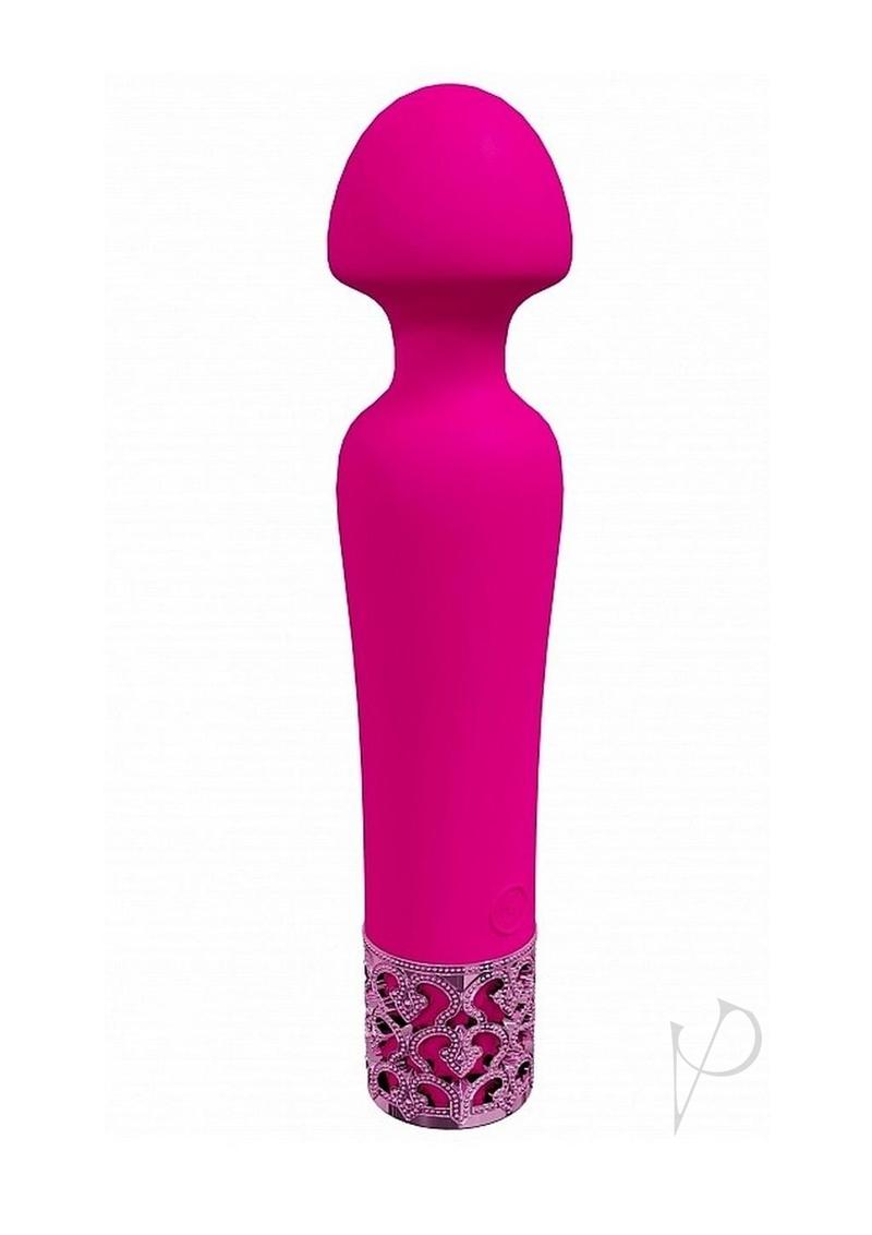 Royal Gems Scepter Silicone Rechargeable Wand - Pink