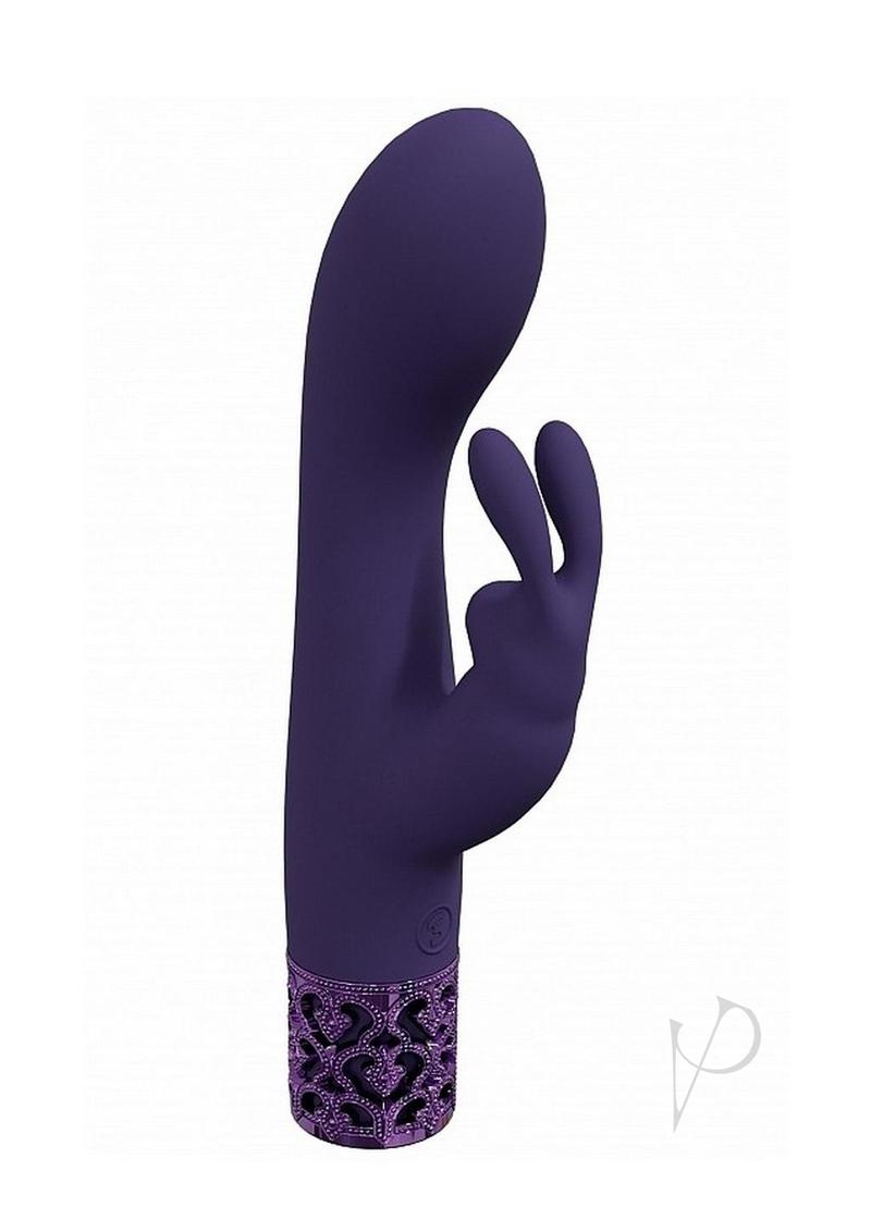 Royal Gems Royal Rabbit Rechargeable Silicone Rabbit Vibrator - Purple