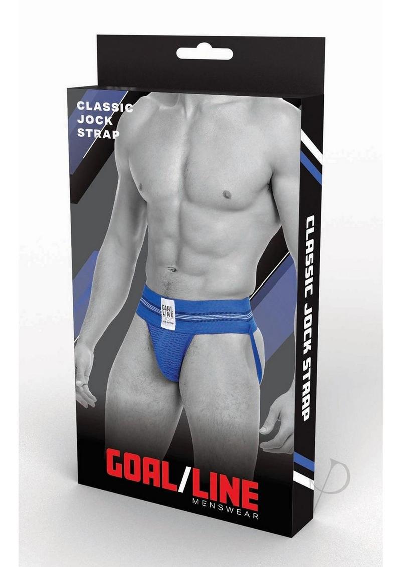 Goal Line Class Jockstrap - Small/Medium - Blue